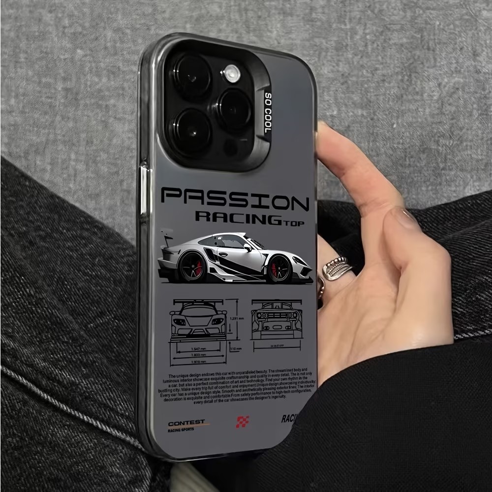 Mini Pc Case - クールなレーシングスタイルラインのスマホケース iPhone 18 17 16 15