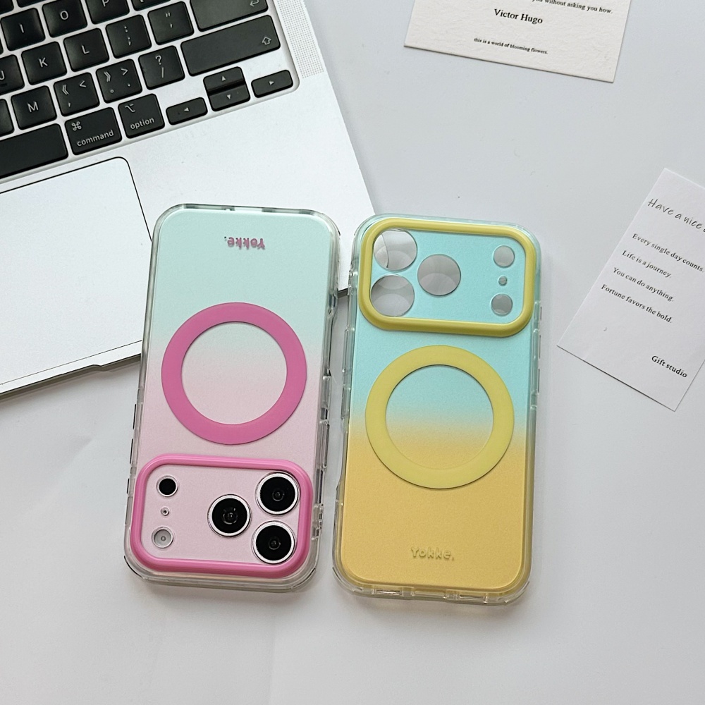 Matte Pc Case - ファッションキャンディーカラーダズル Magsafe対応 カメラ保護付きスマホケース iPhone 17 16