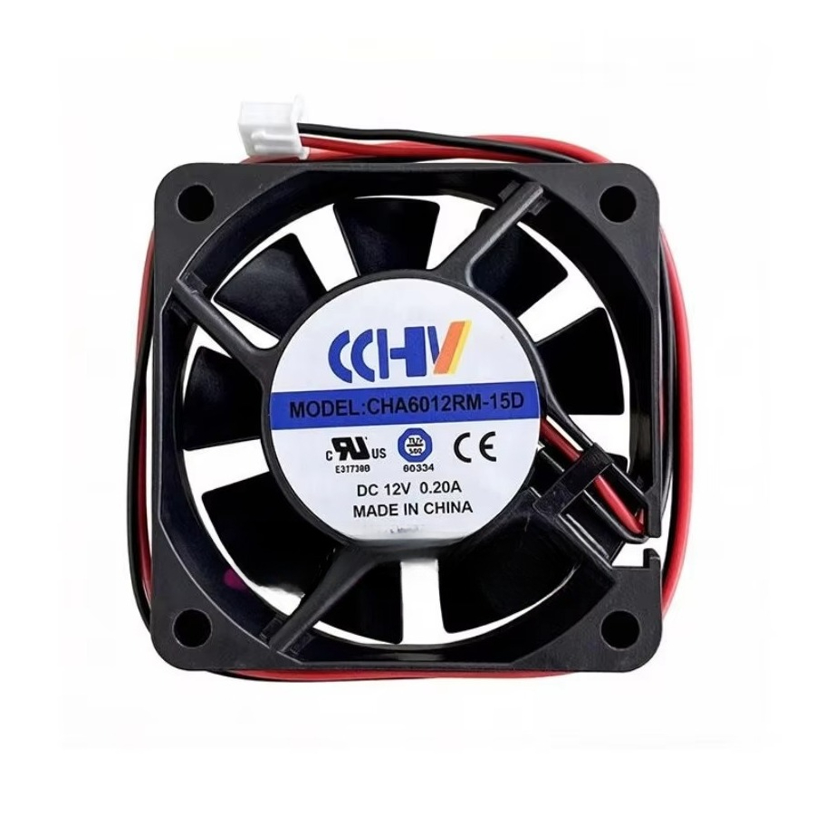 Pc Chassis - 1個 新型CHA6012RM-15Dシャーシ用インバーター冷却ファン、6015、DC12V、0.20A、6cm、2ピン。