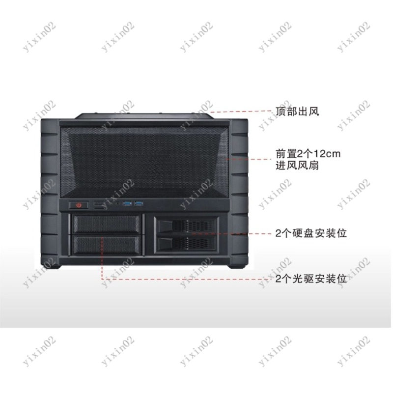 ATX マザーボード対応 コンピューターケース - 横型レイ - Pc Chassis のレビューと価格