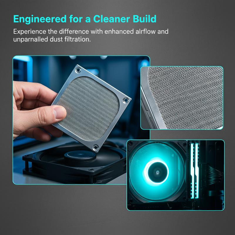 磁気式PCケースファンダストフィルターメッシュカバー60/8 - Dust Filter Pc のレビューと価格